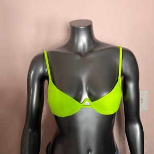 NWT Lime Green Underwire Bikini Top
